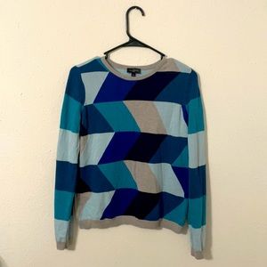 Multi Blue Shaded Sweater